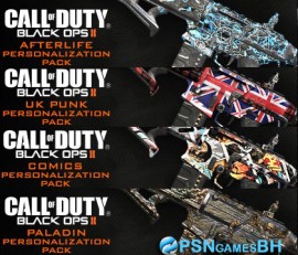 Personalizations Pack 5 COD Black Ops 2 PSN PS3